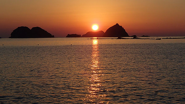 紀伊半島で見た朝日